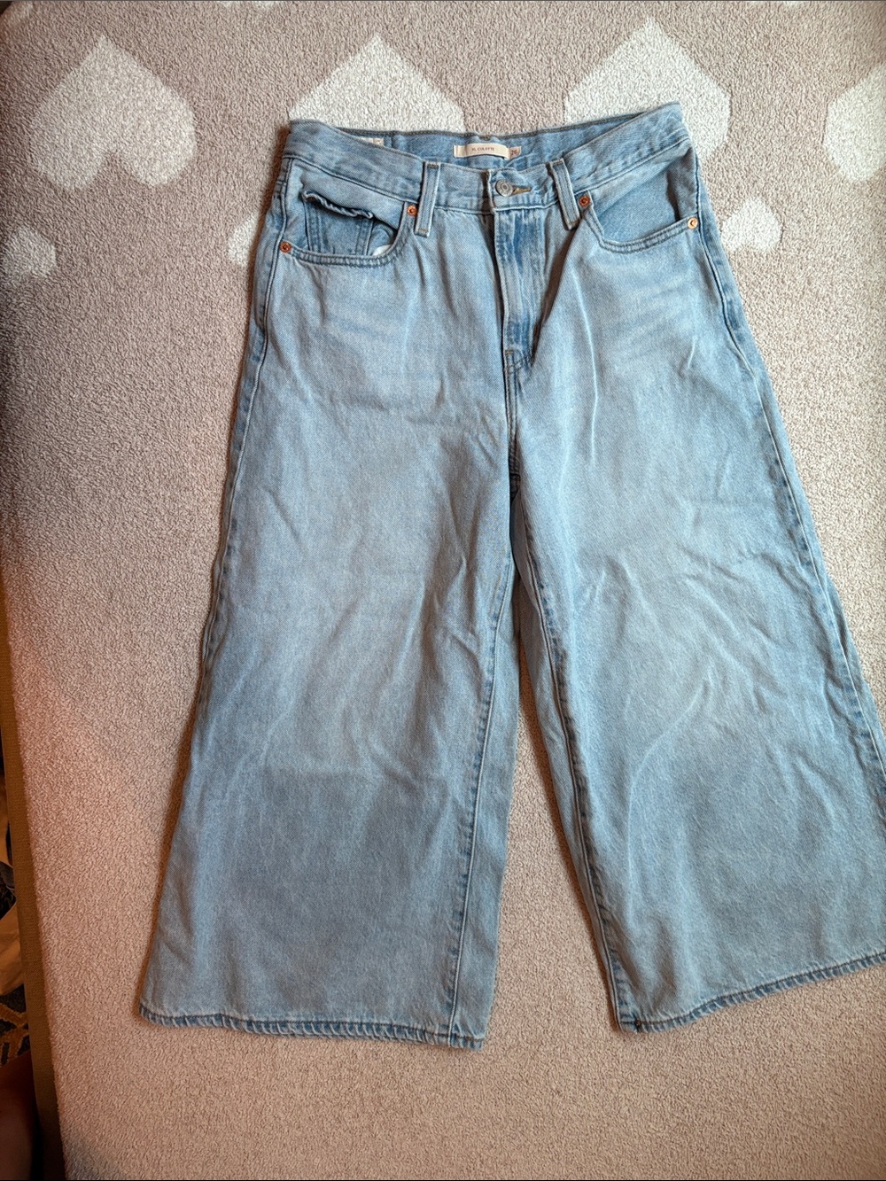 Levi's Light Blue Wide-Leg Denim Jeans